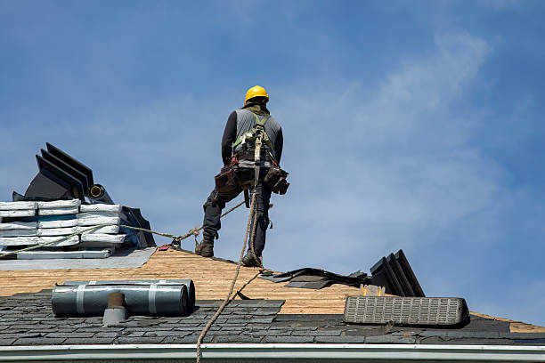 Professional Gutter Installation technician working in Crestwood, KY